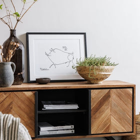 Richmond Collection - Reclaimed Solid Teak Wood TV Unit