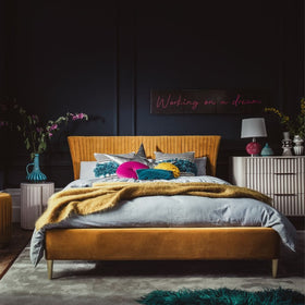 Josie Collection - Mahogany Wood Bedside Table