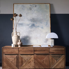 Burlington Collection - White Oak 4 Door Sideboard