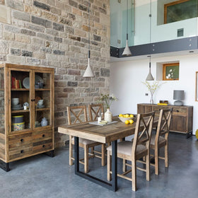 Williamsburg Collection - Reclaimed Wood Extending Dining Table (180cm - 240cm)