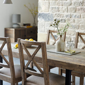 Williamsburg Collection - Reclaimed Wood Extending Dining Table (180cm - 240cm)