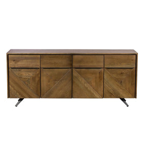 Burlington Collection - White Oak 4 Door Sideboard