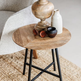 Richmond Collection - Reclaimed Solid Teak Wood Side Table