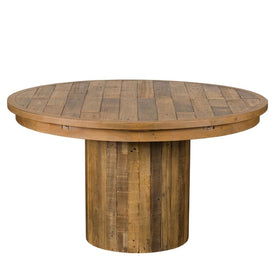 Westchester Collection - Reclaimed Wood Extending Round Dining Table (135cm - 185cm)