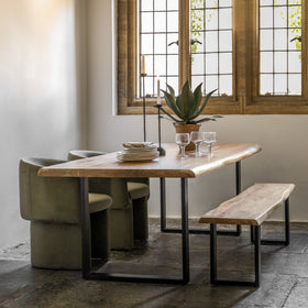 Chiswick Solid Acacia Live Edge Dining Table