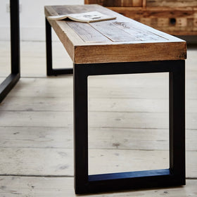 Williamsburg Collection - Reclaimed Wood Extending Dining Table Set (140cm - 180cm)