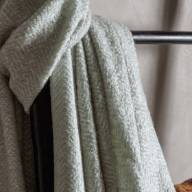Faux Mohair Herringbone Throw - 5 Colours
