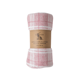 Check Rolled Fleece - 5 Colours
