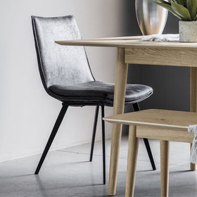 Carnaby Dining Chair - Charcoal Grey (Set of 2)