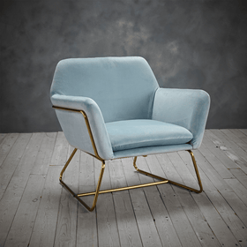 Moko Vintage Velvet Lounge Chair