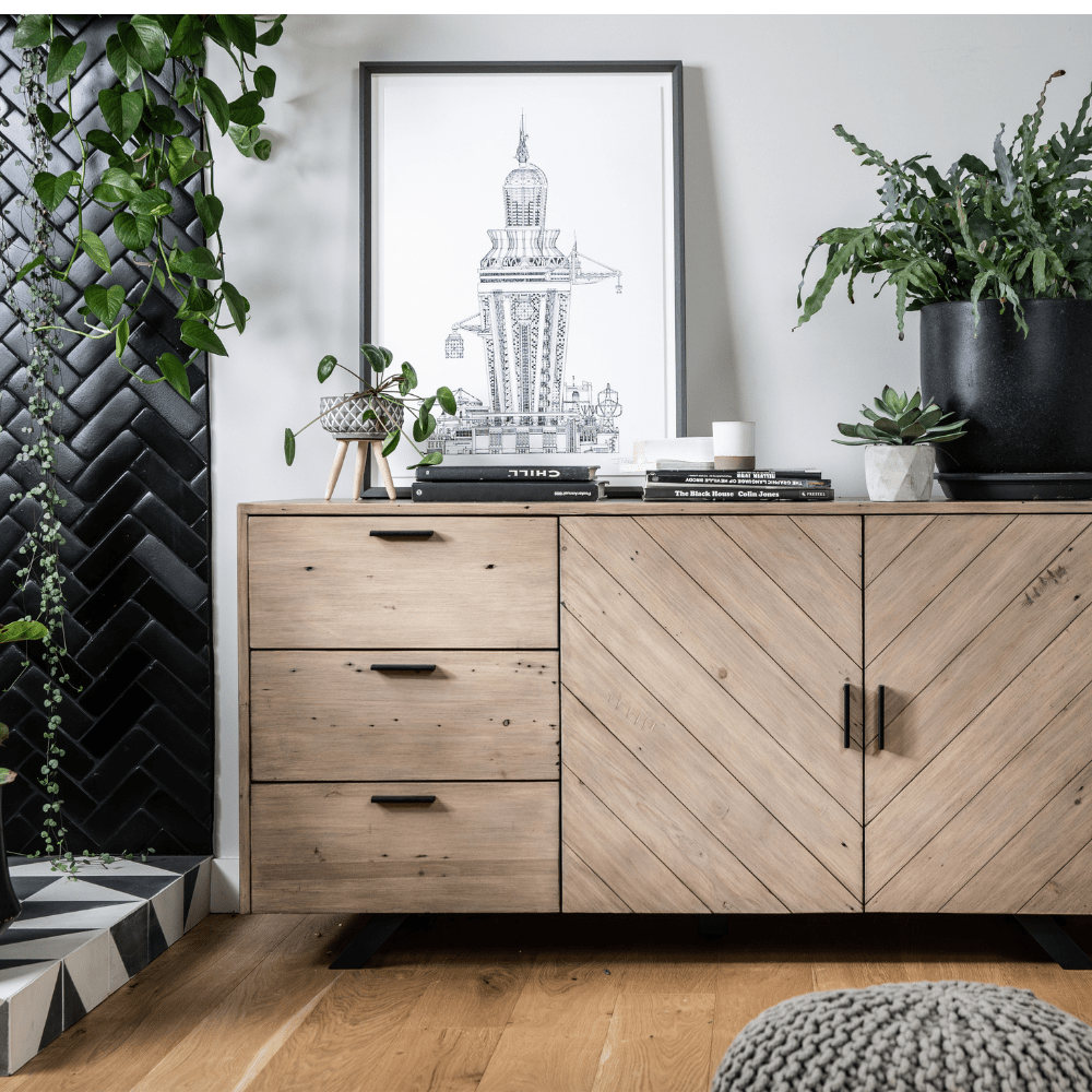 Malmö Collection - Reclaimed Wood Wide Sideboard