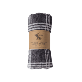 Check Rolled Fleece - 5 Colours