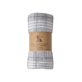 Check Rolled Fleece - 5 Colours