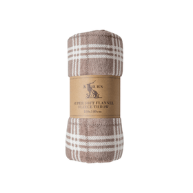Check Rolled Fleece - 5 Colours