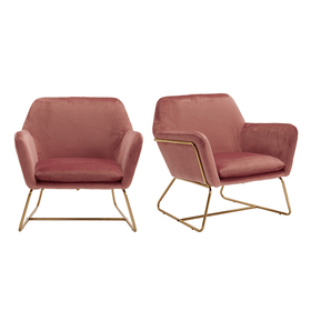 Moko Vintage Velvet Lounge Chair