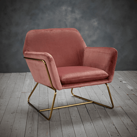 Moko Vintage Velvet Lounge Chair