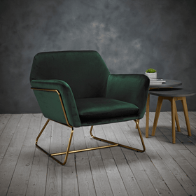 Moko Vintage Velvet Lounge Chair