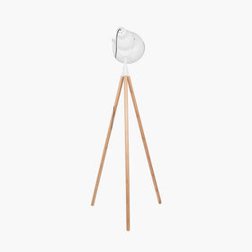 Dalston Floor Lamp - White / Natural