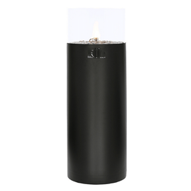Outdoor Black Floor Fire Lantern/Pillar