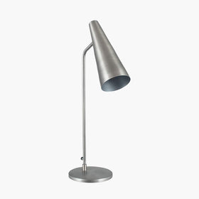 Iford Antique Silver Table Lamp