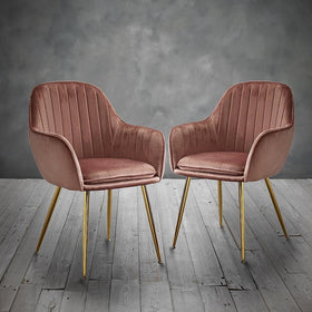 Como Vintage Velvet Chairs