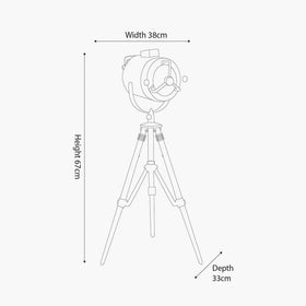 Fleet Searchlight Table Lamp