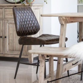 dark brown dining chair