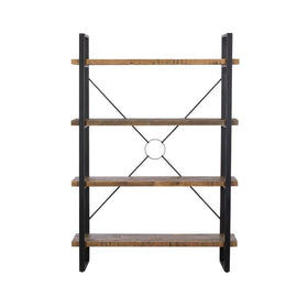 reclaimed tall book case with 4 shelves