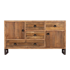 reclaimed wood side board