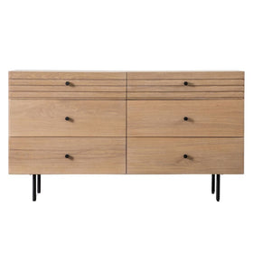 Oku Oak 6 Drawer Chest