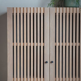 Oku Oak 2 Door Cocktail Cabinet