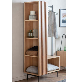 Oku Oak Open Wardrobe