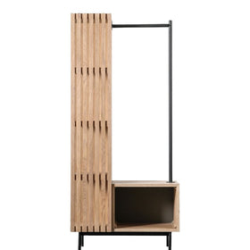 Oku Oak Open Wardrobe