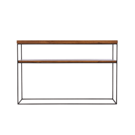 solid oak wood console table