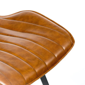 Coney Vegan Leather Dining Chairs - Tan
