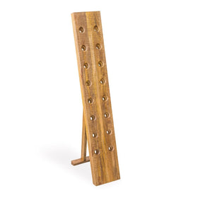 Smithfield Mango Wood Wine Bottle Display Rack