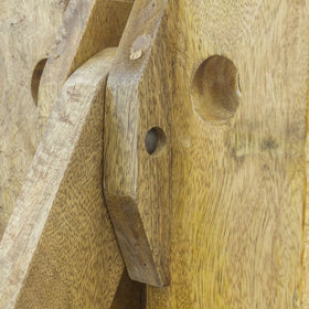 Smithfield Mango Wood Wine Bottle Display Rack