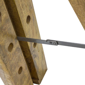Smithfield Mango Wood Wine Bottle Display Rack