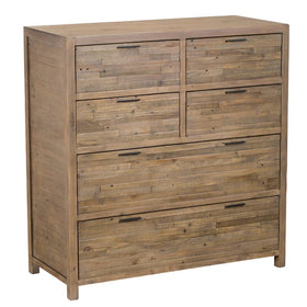 Florence Collection - Reclaimed Wood 6 Drawer Chest