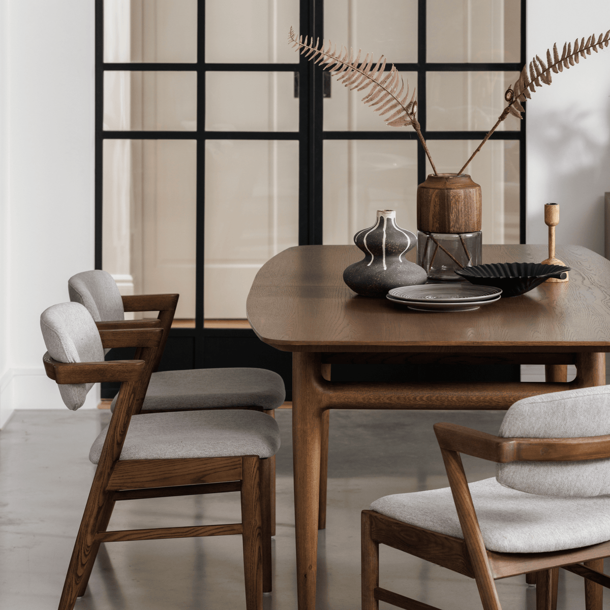 Ballinger Extending Oak Dining Table Set (160cm - 215cm)