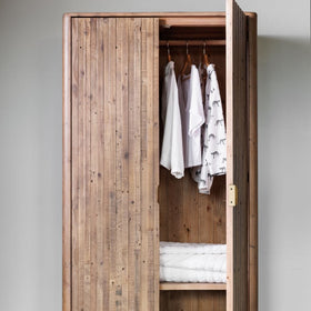 Westchester Collection - Reclaimed Wood Double Wardrobe