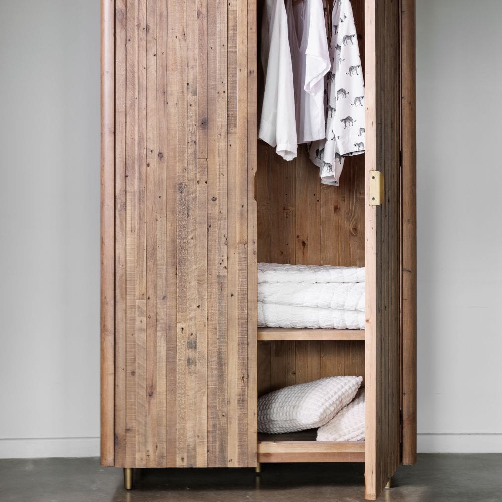 Westchester Collection - Reclaimed Wood Double Wardrobe