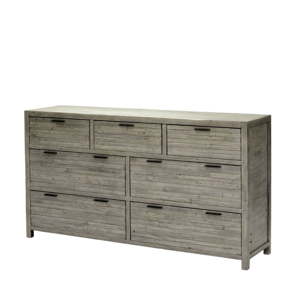 Florence Collection - Reclaimed Wood 7 Drawer Wide Chest