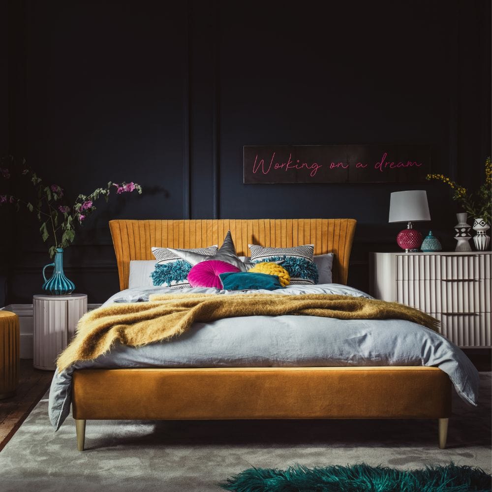 Josie Collection - Mahogany Wood Bedside Table