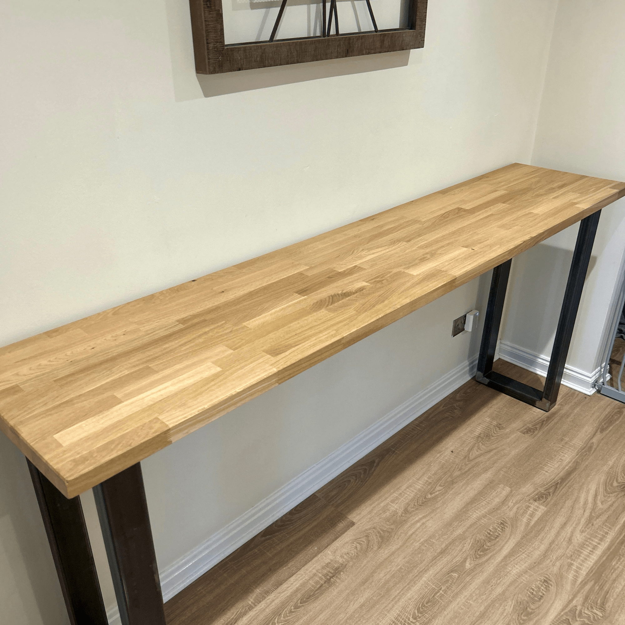 Bespoke Collection - Staved Oak Breakfast Bar Table - Chunky U Base