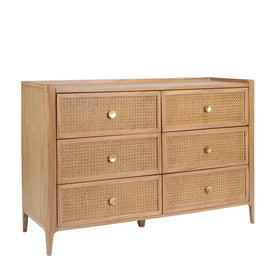 Java Collection - Mindi Wood 6 Drawer Chest