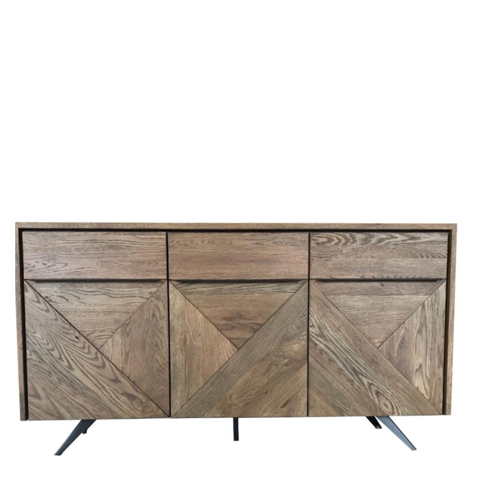 Burlington Collection  White Oak 3 Door Reclaimed Sideboard