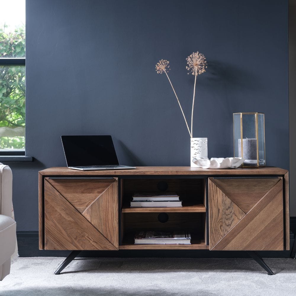 Burlington Collection Reclaimed White Oak TV Unit