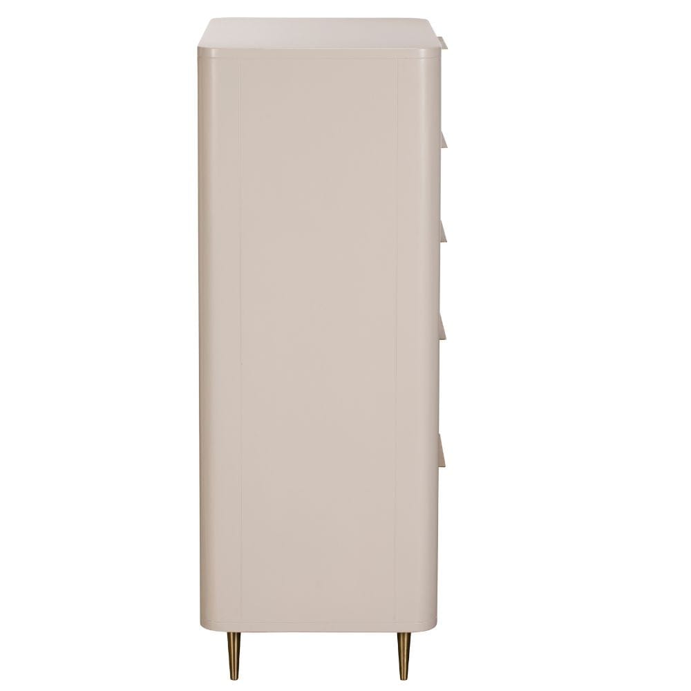 Josie Collection - Mahogany Wood 5 Drawer Tall Chest