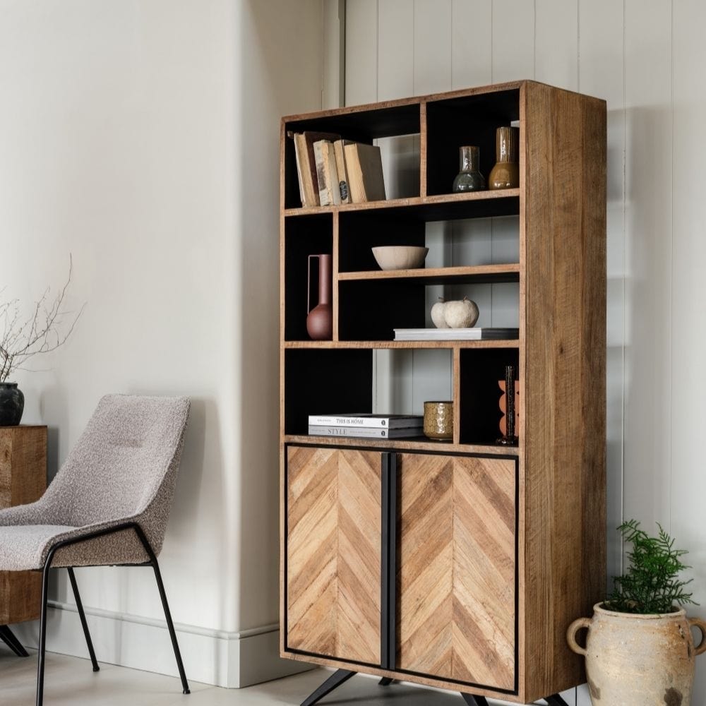 Richmond Collection - Reclaimed Solid Teak Wood Bookcase